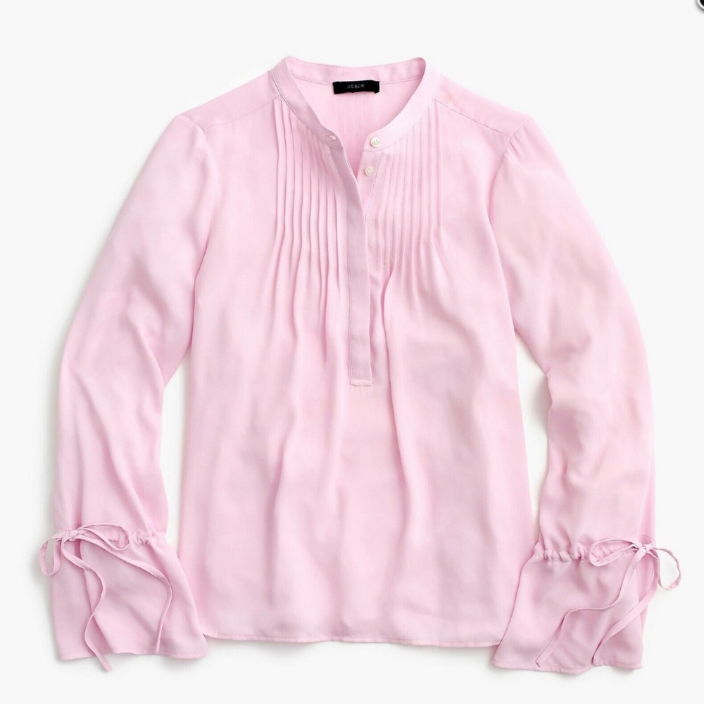 J. Crew Tie-Sleeve Tops with Pintucks